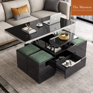 Modern Multi Function Coffee table with Lift Top Up and Storage Dinning table. - Picture 1 of 16
