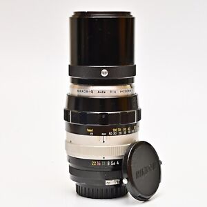 Nikon 200mm Nikkor Q Auto f4 Pre-AI Telephoto Lens, Both Caps