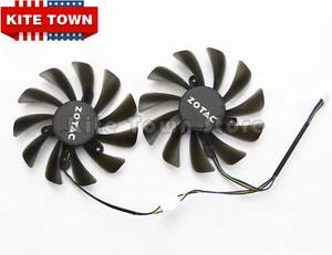 NEW Graphics Card Cooling fan for ZOTAC GeForce GTX 1080 1070 AMP Edition 95MM - Afbeelding 1 van 6