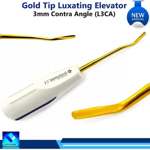 Dental Periotome Luxating L3CA Elevator Gold Tip Veterinary PDL Extracting - Picture 1 of 3