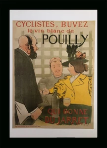 POUILLY Custom Framed Wine & Spirit Advertisement Wall Art Print - Picture 1 of 1
