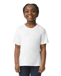 Gildan Youth Softstyle Stylish T Shirt Casual Plain T-Shirt - G640B - Picture 1 of 21