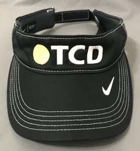 TCD Tennis Competitors Of Dallas Nike DriFit Sun Visor Hat Black - Picture 1 of 7