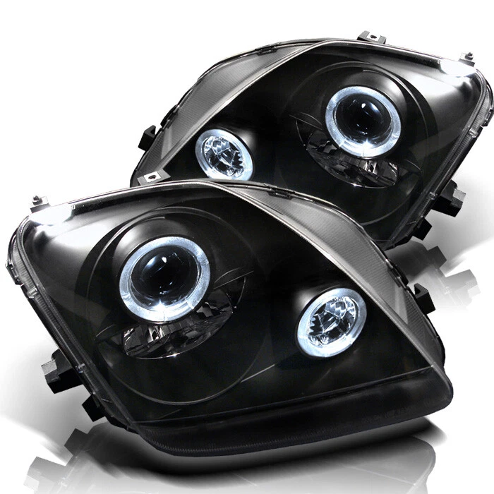 Faros proyectores halo dobles negros Fit Honda 97-01 Prelude base tipo-SH VTEC Foto 1 de 1
