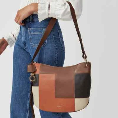 Radley London желудь путь лоскутное одеяло средний Ziptop через плечо, коричневый $299 - Изображение 1 из 4