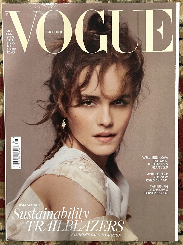 British Vogue Magazine UK January 2024 Emma Watson