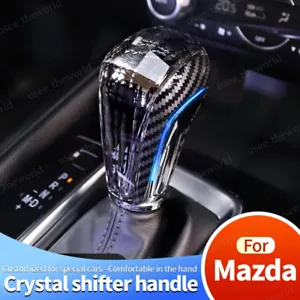 Cubierta de perilla de cambio de marchas LED de cristal para Mazda 2 3 Axela 6 Atenza CX-5 CX-4 CX-30 - Imagen 1 de 11