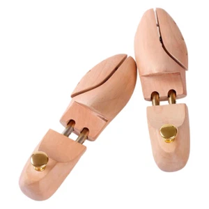 Men's And Women Shoe Trees Twin Tube Adjustable New Zealand Pine Wood Shoe T _ou - Picture 1 of 15