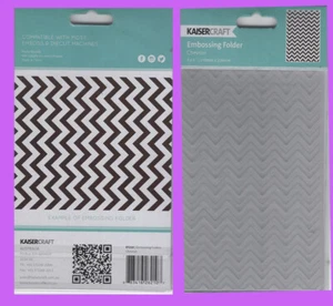 KAISER CRAFT EMBOSSING FOLDER  CHEVRON - 4 x 6 FOLDER - Picture 1 of 2