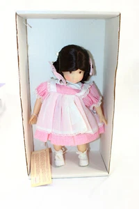 A Suzanne Gibson Molly Kalico Twins #116 Doll Pink Dress Brown Hair  Box - Picture 1 of 12