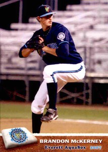 2007 Everett Aquasox Grandstand #18 Brandon Mckerney Edmonds Washington WA Card