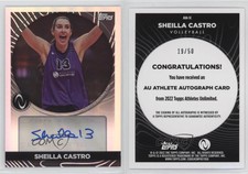 2023 Athletes Unlimited All Sports Rainbow Foilboard /50 Sheilla Castro Auto