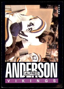 1985 TOPPS ALFRED ANDERSON . MINNESOTA VIKINGS #90