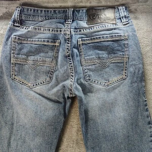 Rock & Roll Denim Jeans Mens 30x34 Revolver Slim Straight Leg Cowboy Western - Picture 1 of 21