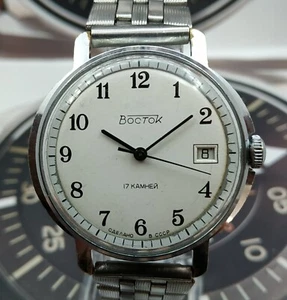 Vintage Men's Watch Wostok USSR Mechanical SERVICED Vostok Retro Soviet Union ☭ - Picture 1 of 24