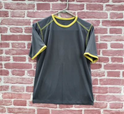 🔥 Columbia Gray w/ Yellow Trim Shirt Boys Medium M - Image 1 of 4