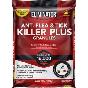 Eliminator Ant, Flea & Tick Killer Plus Lawn Insect Granules, 20lb - Picture 1 of 8