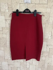 Cheap and Chic by Moschino Women's Size 38 Burgundy Pencil Skirt Acetate Rayon - Picture 1 of 4