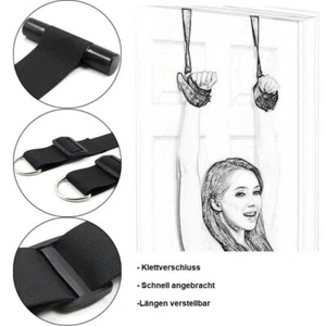 Handgelenk Fesseln Tür Bondage SM BDSM Klettverschluss - Bild 1 von 4