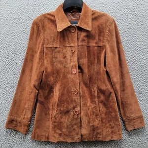 Colebrook Leather Jacket Women's Suede Coat Brown Size Small - Picture 1 of 16