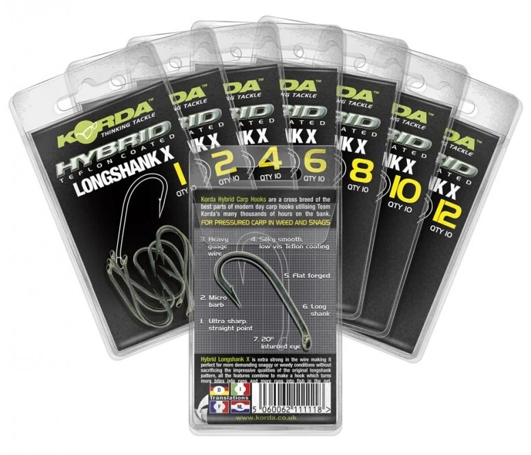 Korda Longshank X Gr. 4 Karpfenhaken 10 Stk.