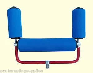 Twin Upright Padded Pole Fishing Match Roller 8 Inch Will fit Bankstick or pod - Picture 1 of 1