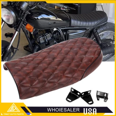 NUEVO Cojín de asiento vintage Hump Saddle para Honda CB CL Suzuki GS Café Racer Suzuki Foto 1 de 4