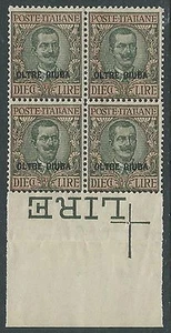 1925 OLTRE GIUBA FLOREALE 10 LIRE QUARTINA MNH ** - VA37-11 - Picture 1 of 1