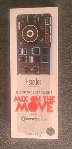 Hercules DjControl Starlight Black Serato DJ Lite Mix On The Move Controller NEW - Picture 1 of 4