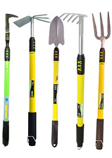 Rake Trowel Spade Fork Weeder Gardening Tools Telescopic Adjustable Handle Soft