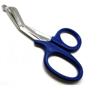 Tijeras paramédicos EMT OMD mango de plástico azul multiuso 7,5" de largo - Imagen 1 de 1