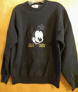 Mickey & Co. "Mic Key" Disney Sweatshirt M Black - Picture 1 of 5