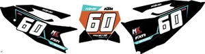 250/350/450Sxf - MATRIX KTM NUMBER PLATE GRAPHICS DECALS KIT 21mil Thick - Picture 1 of 6