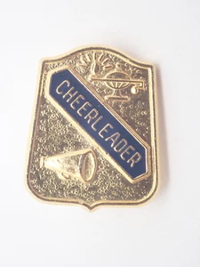 Cheerleader Gold Tone Vintage Lapel Pin - Picture 1 of 3