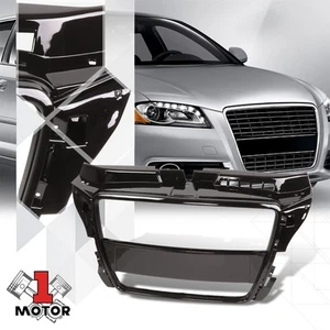 Gloosy Black Upper Center Front Bumper Grille Hood for 08-11 Audi A3 Facelift - Bild 1 von 2
