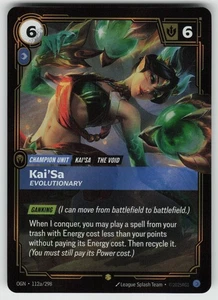 Kai'Sa - Evolutionary (Alternate Art) Showcase Origins 112a/298 NM - Picture 1 of 2