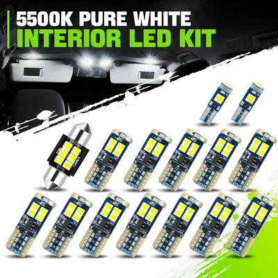 15 Pcs Interior Courtesy Dome Cargo Light Bulbs for Toyota Land Cruiser 11-21 - Изображение 1 из 4