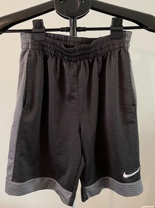 Nike Size L Boys Black And Gray Athletic Training Shorts With Pockets Drawstring - Picture 1 of 7