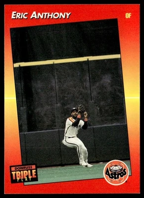 1992 Triple Play Eric Anthony Houston Astros #18 - Image 1 of 2