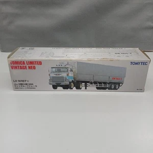 Tomica Tomy Tec Lv-N167A Hino He366 Wing Roof Trailer Minicar - Picture 1 of 9