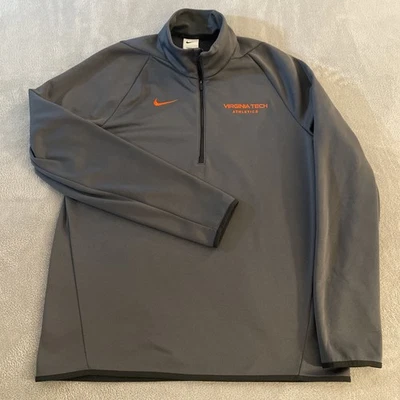 Pullover Virginia Tech Athletics Hokies VT Nike ajuste térmico 1/4 cremallera para hombre mediano M Foto 1 de 4