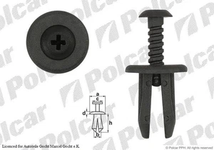 Befestigung Clip Clips für Fiat 500 Cabrio Doblo Cargo Kombi Pritsche 2007 -> - Photo 1/10