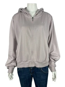 Nike Sportswear Chill French Terry Loose Fit Full Zip Hoodie Womens Large Purple - Picture 1 of 8