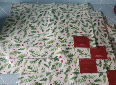 NEW Lenox Holiday Bayberry (8) Placemat 13in X 19in  - Image 1 of 4
