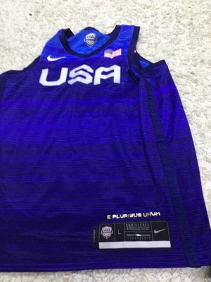 NWT Nike Tokyo Olympics Team USA Limited Basketball Jersey CQ0145-451 Blue Sz L - Image 1 of 4