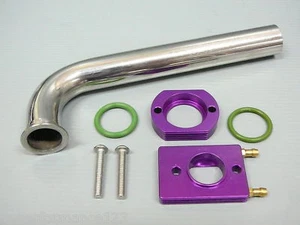105 Degree Stainless Steel Header 7/8" 22mm & No Leak Water Cooled Flange Zenoah - Picture 1 of 2