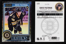 2014-15 O-Pee-Chee Platinum Black Ice /25 David Pastrnak #177 Rookie RC