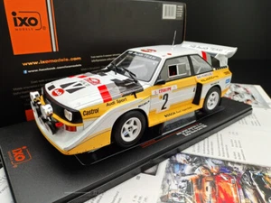 IXO 1:18 Audi Quattro S1 E2 1986 Monte Carlo Rally #2 Simulation Car Model - Picture 1 of 9