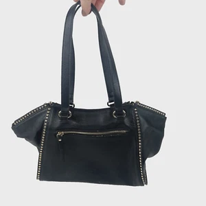 Inc International Concepts Hazell Shoulder Bag Black Faux Leather Purse Satchel - Picture 1 of 22