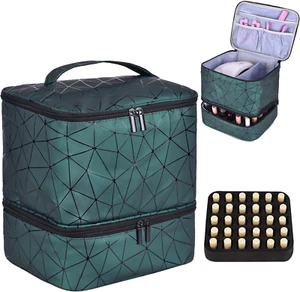 Nail Polish Organizer Holds 30 Bottles (15Ml) and 1 Nail Light Nail Polish Carry - Picture 1 of 12